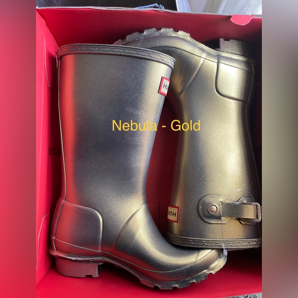 NWT Hunter Big Kids Original Waterproof Rain Boots;